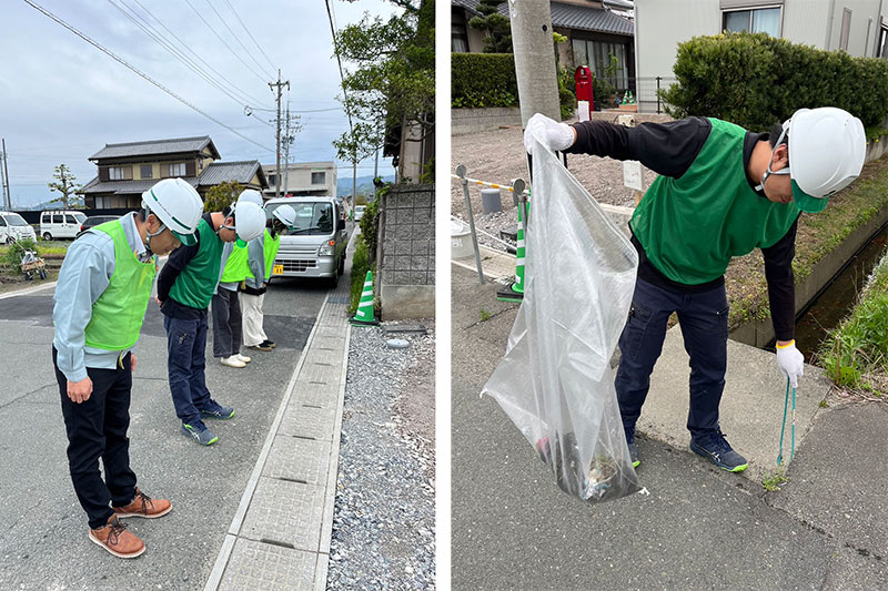 周囲への気持ちのよい応対、現場を美しく保つ、これがイトコーの現場の基本です