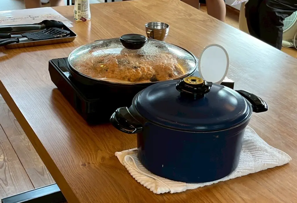 遠赤外線で美味しく調理！スーパーラジエントクッキングヒーター体験