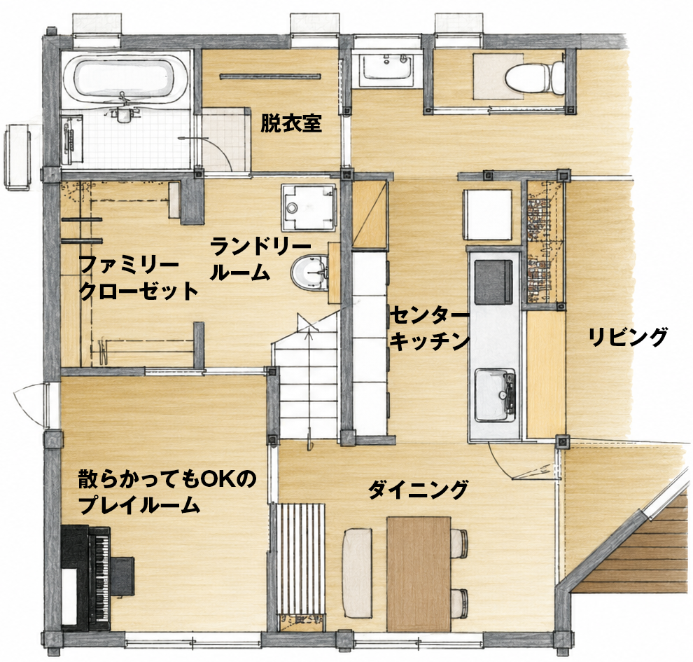 完成見学会 間取り